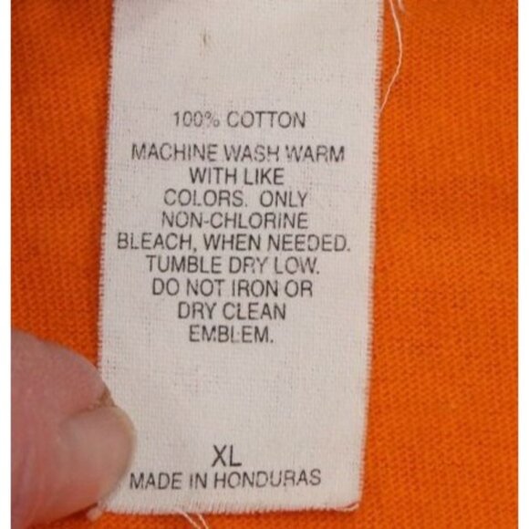 Tennessee Volunteers Spell Out Orange T-Shirt XL By Red Oak 100% Cotton For Men - Picture 8 of 9